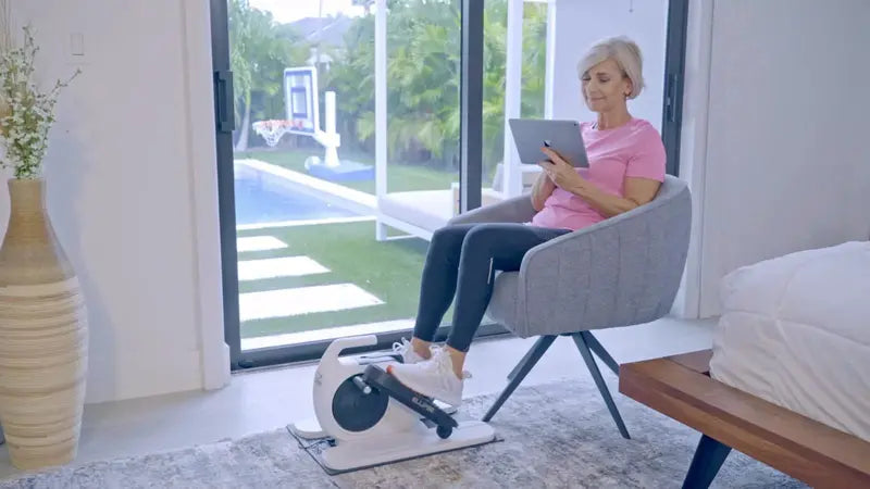 LED-stappenteller op de trainer