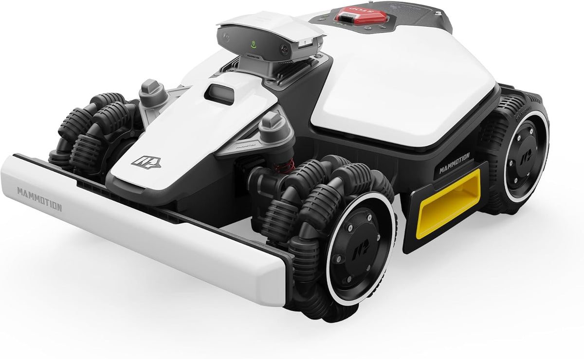 MAMMOTION LUBA Mini AWD 1500 Robot Tondeuse sans Fil Périphérique, NetRTK+Vision, Aucune Antenne RTK Requise, Recommandé 1500m2, Max. 1800m2, Pentes à 80%, avec Module 4G