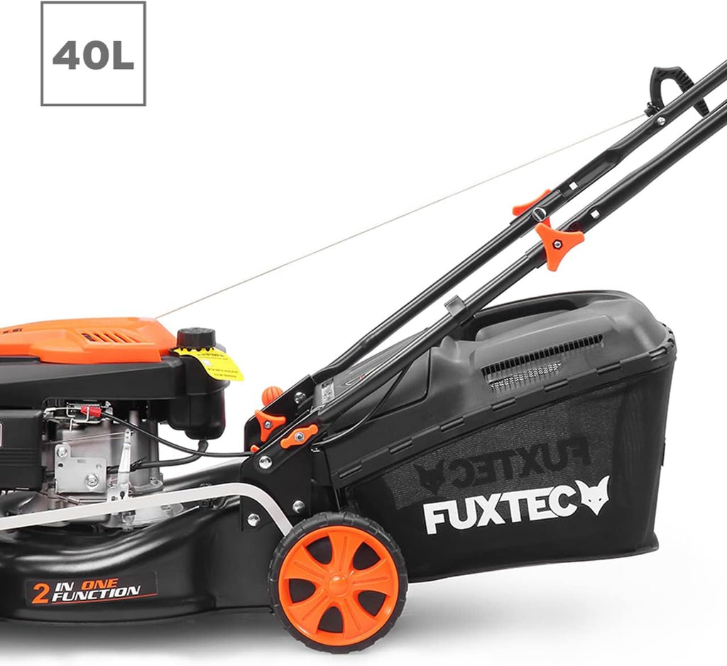 FUXTEC FX-RM4646ECO benzinegrasmaaier, compleet productoverzicht