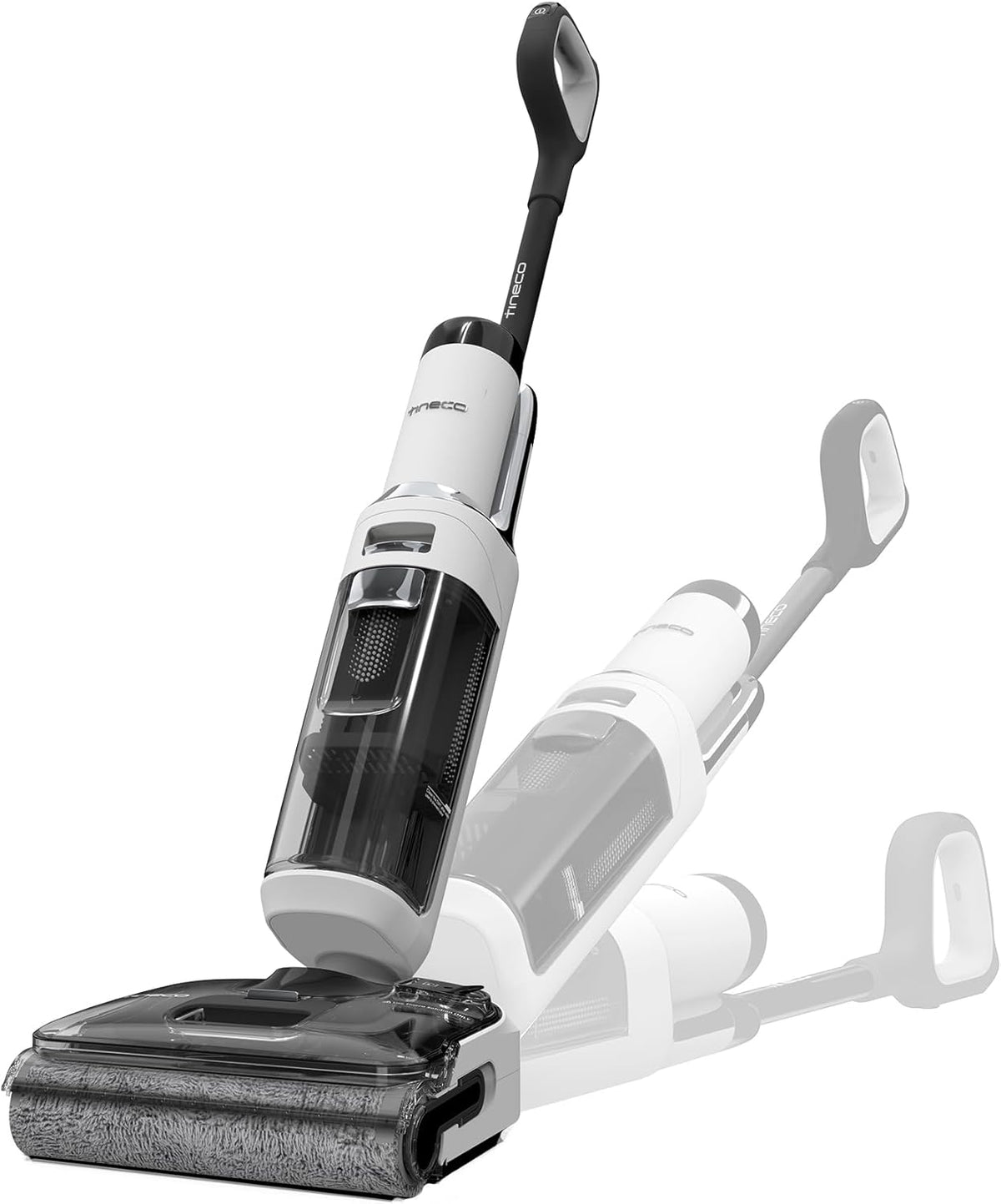 Tineco Aspirateur Balai sans Fil Floor One S6 Stretch Lite Aspirateur Laveur, S’aplatit à 180°, Auto-Nettoyage, Longue Autonomie, Nettoyage des Bords de 2 c?tés