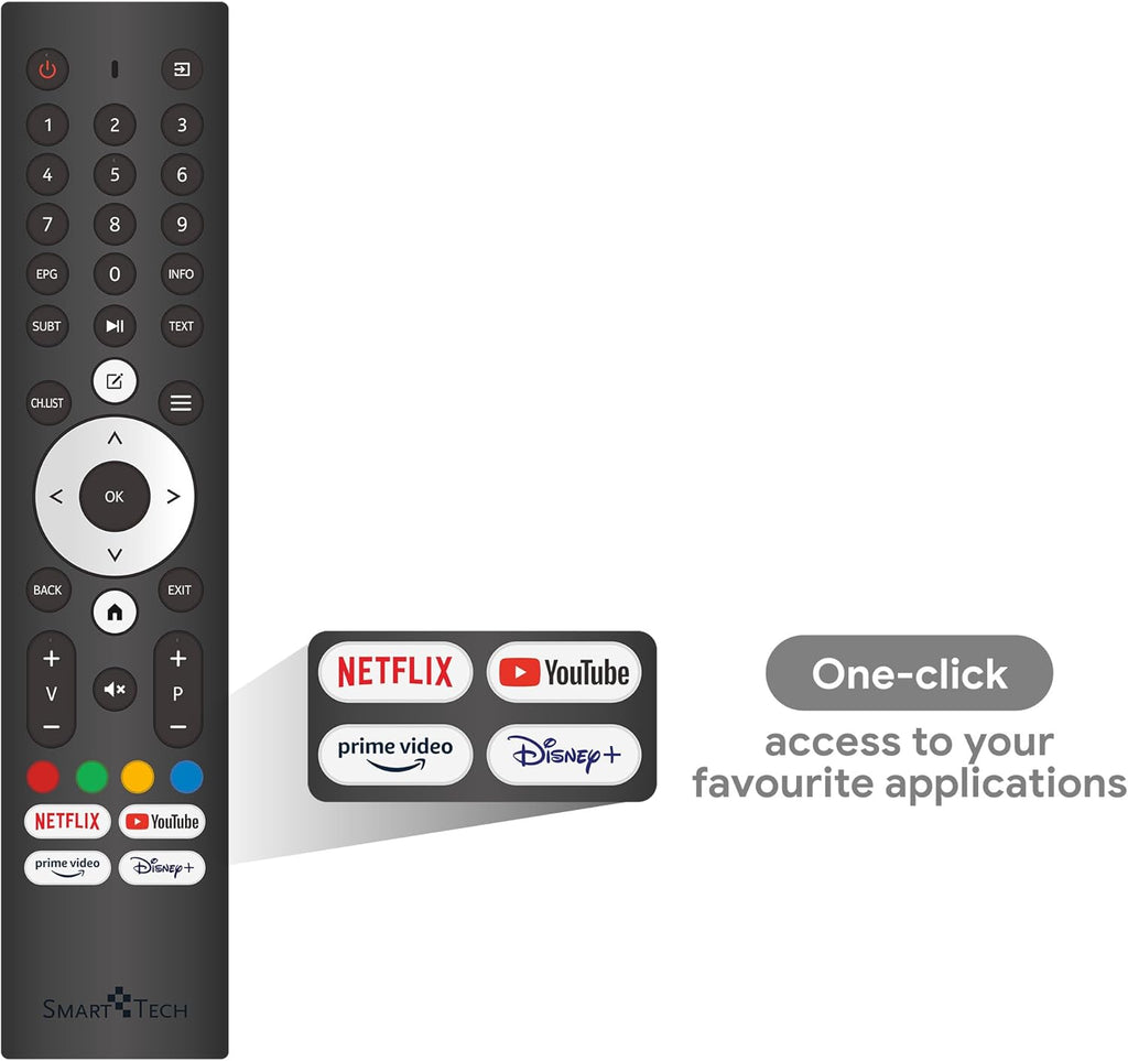 Smart Tech TV LED FHD 40' (101 cm) 40FV02V Smart TV VIDAA - Molotov  Netflix  Prime Video  +  Youtube  Plex 3xHDMI - 2xUSB - Mode Hotel-2024