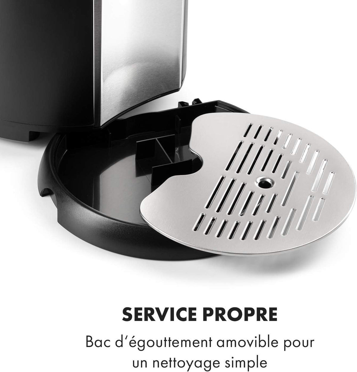 Klarstein Beerkules - Tireuse à bière universelle  Pour tous les f?ts de 5L  Avec ou sans cartouche de CO2  Refroidissement en 4 h  Bo?tier en plastique & acier inoxydable  noir