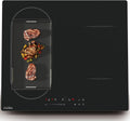 Covercook Plaque à Induction - Plaque de Cuisson à Induction Electrique -Encastrable 3 ou 4 foyers - Flexible Zone - 9 Niveaux de Puissance, Commande Tactile - Verrouillage d'enfant - 7000W, 220-240 V