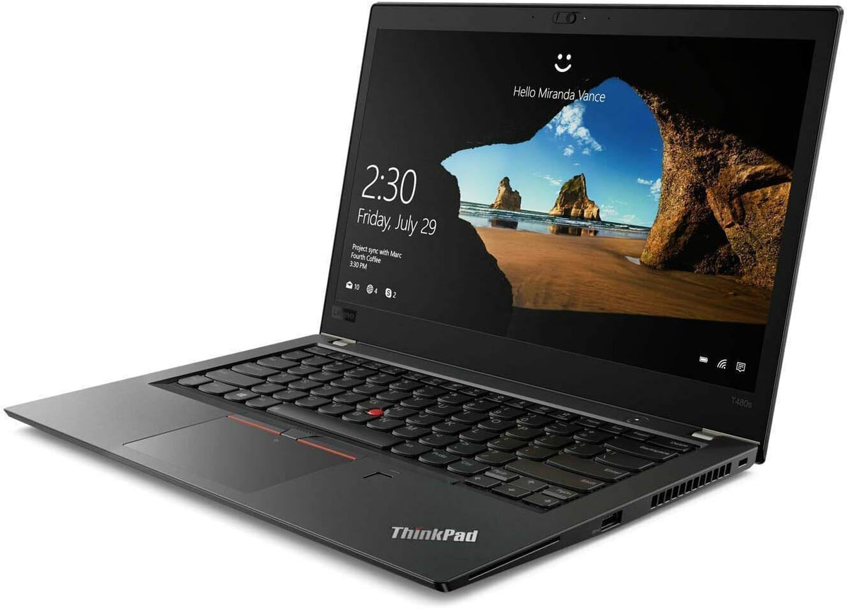 Lenovo ThinkPad T480s Ordinateur portable professionnel  14" FHD (1920 x 1080)  Intel Core i7-8650U jusqu'à 4 2 GHz  RAM DDR4 16 Go  SSD 512 Go  CAM  Bluetooth  Windows 11 Pro (renouvelé)