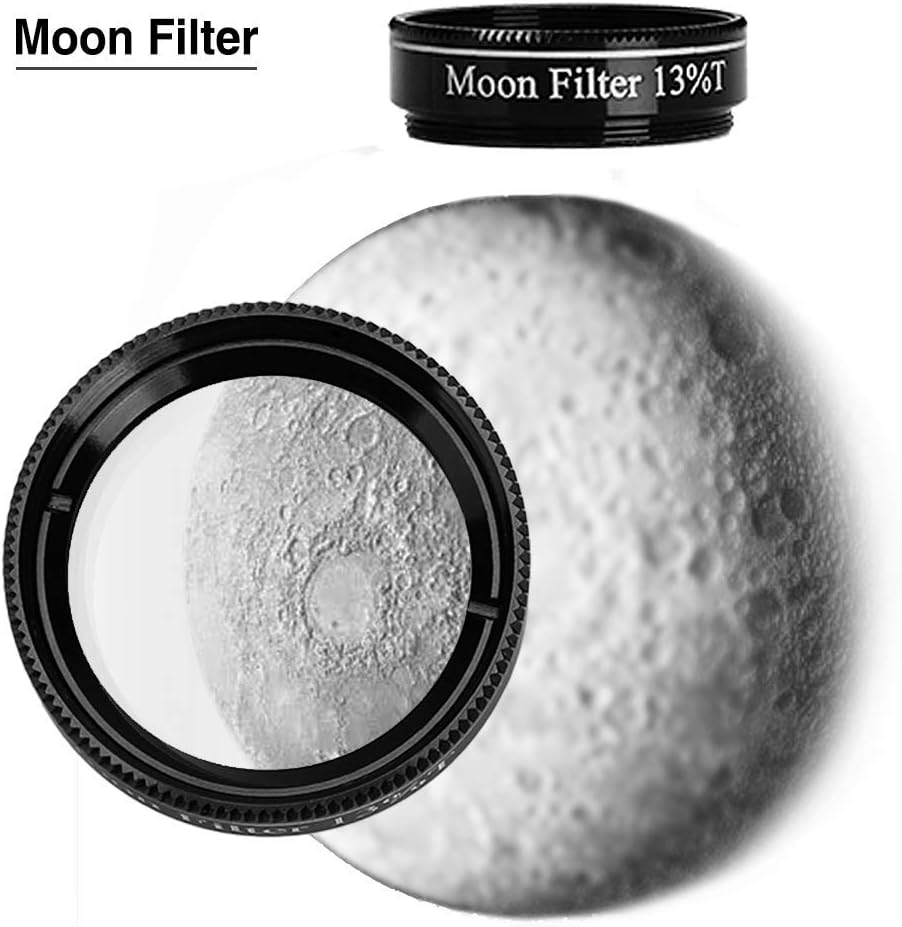 Télescope 130EQ Newton Réflecteur Télescope pour Adultes, Télescopes Professionnels pour Adultes, Livré avec Adaptateur Smartphone Objectif Barlow 1,5X et Filtre TMoon 13% T