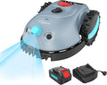 YARDCARE V100 Robot Tondeuse sans Fil Périphérique,avec Navigation par Vision, évitement d'obstacles(150 Sortes), Robot Tondeuse Gazon avec Batterie 4 Ah, Lame de Rechange