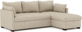 BUDWING Orlando Canapé Convertible d'angle Lit Chaise Longue Coffre Réversible Droite et Gauche Beige