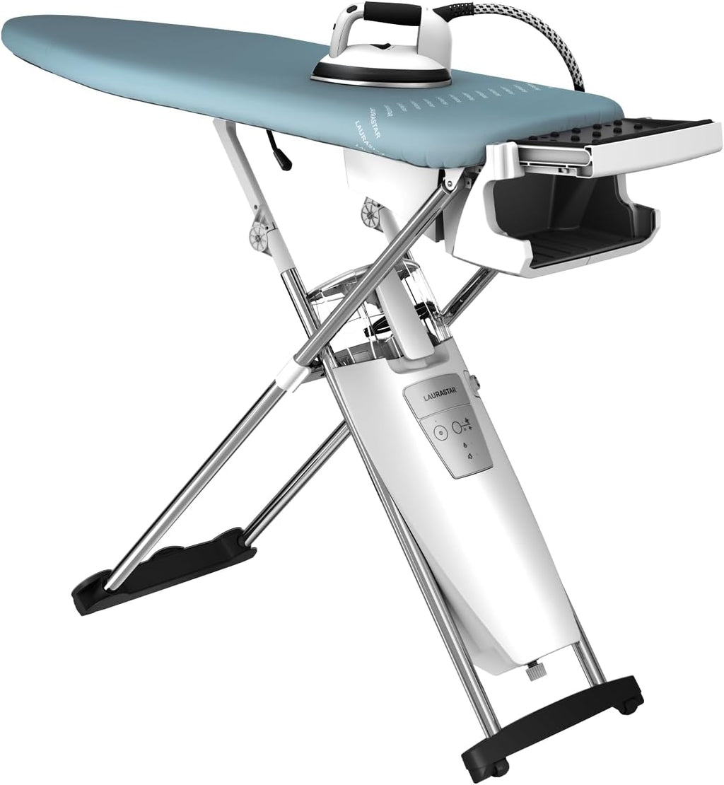 Laurastar S Pure, Système de repassage, Vapeur Hygiénique Elimine 99,9% des Bactéries et Acariens, Table Active, Roulettes, Réservoir Amovible