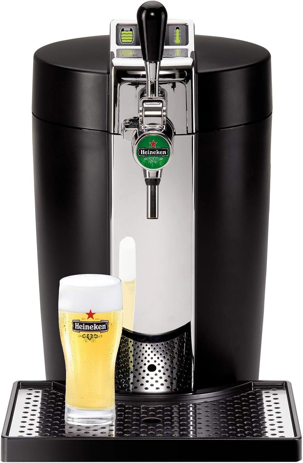 KRUPS BEERTENDER Machine à bière pression, Compatible avec les f?ts de 5 L, Tireuse à bière, Pompe à bière, Indicateur température, Indicateur volume restant VB700800