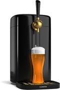 Klarstein FrostBrew Tireuse à Bière - Système de Pression CO?  F?ts 5L  Refroidissement Thermoélectrique 3-12°C  Levier de Tirage  Noir/Or