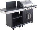 Cook'in Garden - Barbecue au gaz FIDGI 4 avec desserte