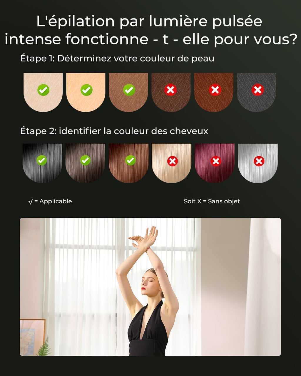 Blissky épilateur Lumière Pulsée avec Technologie Flash Rapide IGBT, IPL épilateur Flash Illimité, 19,8J épilation Lumière Pulsée avec 600nm Feu Rouge pour Corps Visage Bikini, Femme et Homme