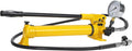CGOLDENWALL CP-700 Pompe Hydraulique Manuelle  avec Tuyau de 1 8m  Haute Pression 700kg/cm2  Contenu en Huile 900cc  pour Utilisation avec Variété d'Outils Hydrauliques