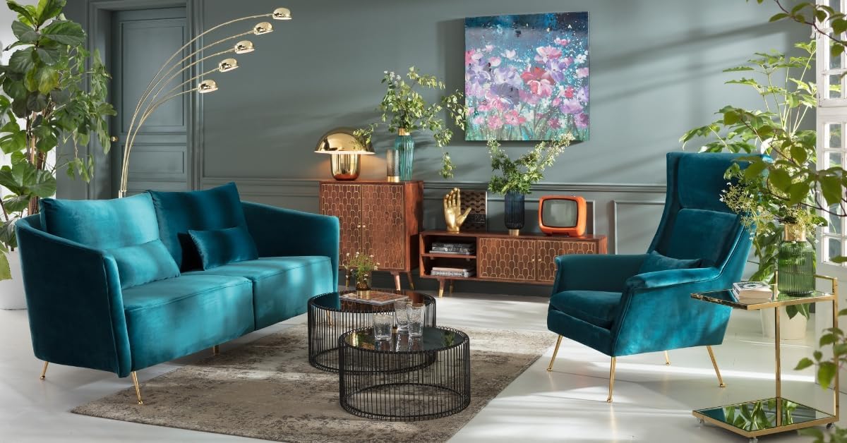 Kare Design Tables Basses Wire, Lot de 2, Noir, Rond, Acier, Plateau de Table en Verre, Diamètre 70/60cm, Style Moderne, élégante, Table Basse Salon, Deco Intérieur, Décoration Chambre