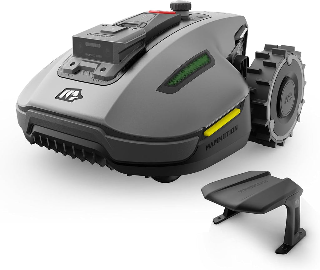 MAMMOTION YUKA Mini 700 Robot Tondeuse sans Fil Périphérique, NetRTK+Vision, Aucune Antenne RTK Requise, Recommandé 700 m2, Pente à 50%, Cartographie Automatique, avec Module 4G