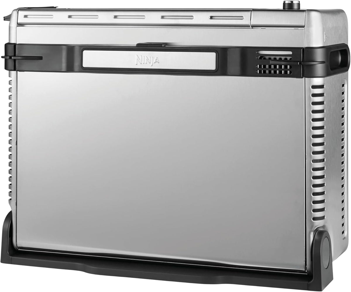 Ninja Foodi Four Multifonctions 8-en-1, Mini four portable, surfaces de travail, four multifonctions avec 8 fonctions de cuisson ; Air Fry, R?tir, Griller, Cuire et plus encore. Argent/Noir SP101EU