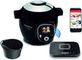 Moulinex Connect Multicuiseur Intelligent Haute Pression Balance et Moule Inclus 6L 200 Recettes 6 Modes de Cuisson Guide Pas à Pas Application Mon Cookeo CE859800, 6 liters, Noir