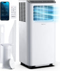 Pro Breeze Climatiseur Mobile 4-en-1 9000 BTU - Clim Puissante compatible WiFi avec Application- Minuterie 24 heures, Télécommande et Kit Fenêtre inclus pour Chambre, Salon 22m2 [Classe énergétique A]