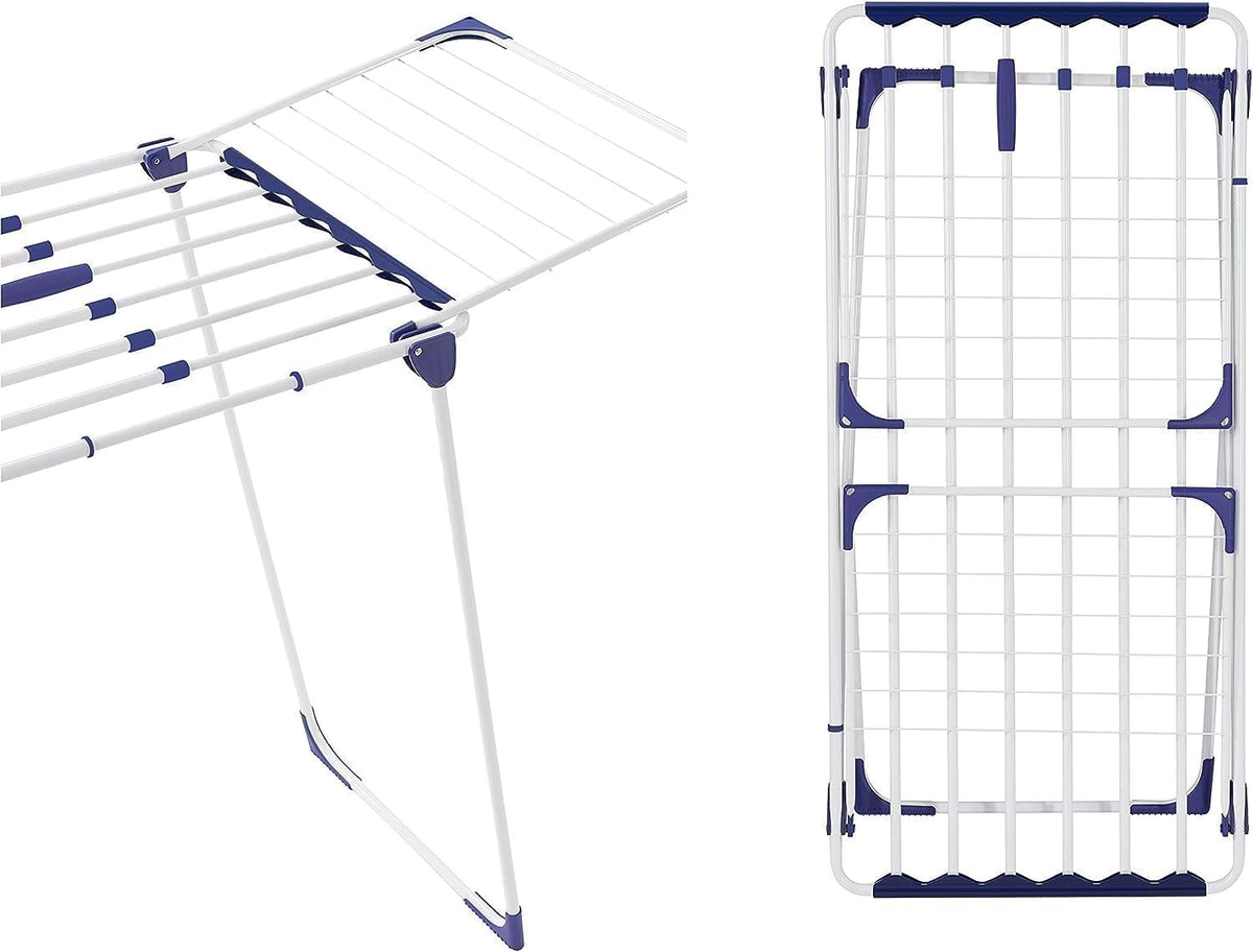 Leifheit Séchoir sur pied Classic Solid 230 Extendable, étendoir à linge pour longues pièces de linge, sèche linge avec longueur d'étendage de 23 m