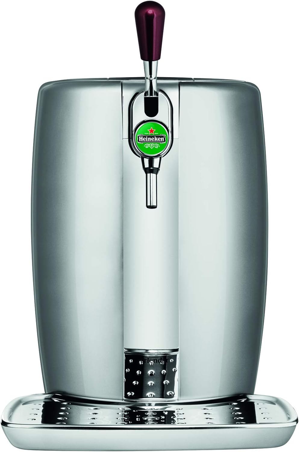 Krups BeerTender Silver et chrome  Machine à bière  Pression pour la maison  Tireuse à bière  Pompe à bière  Coffret 2 verres YY2931FD