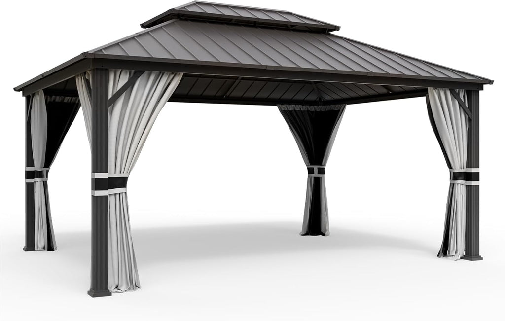 Seitenansicht des Hardtop-Pavillons