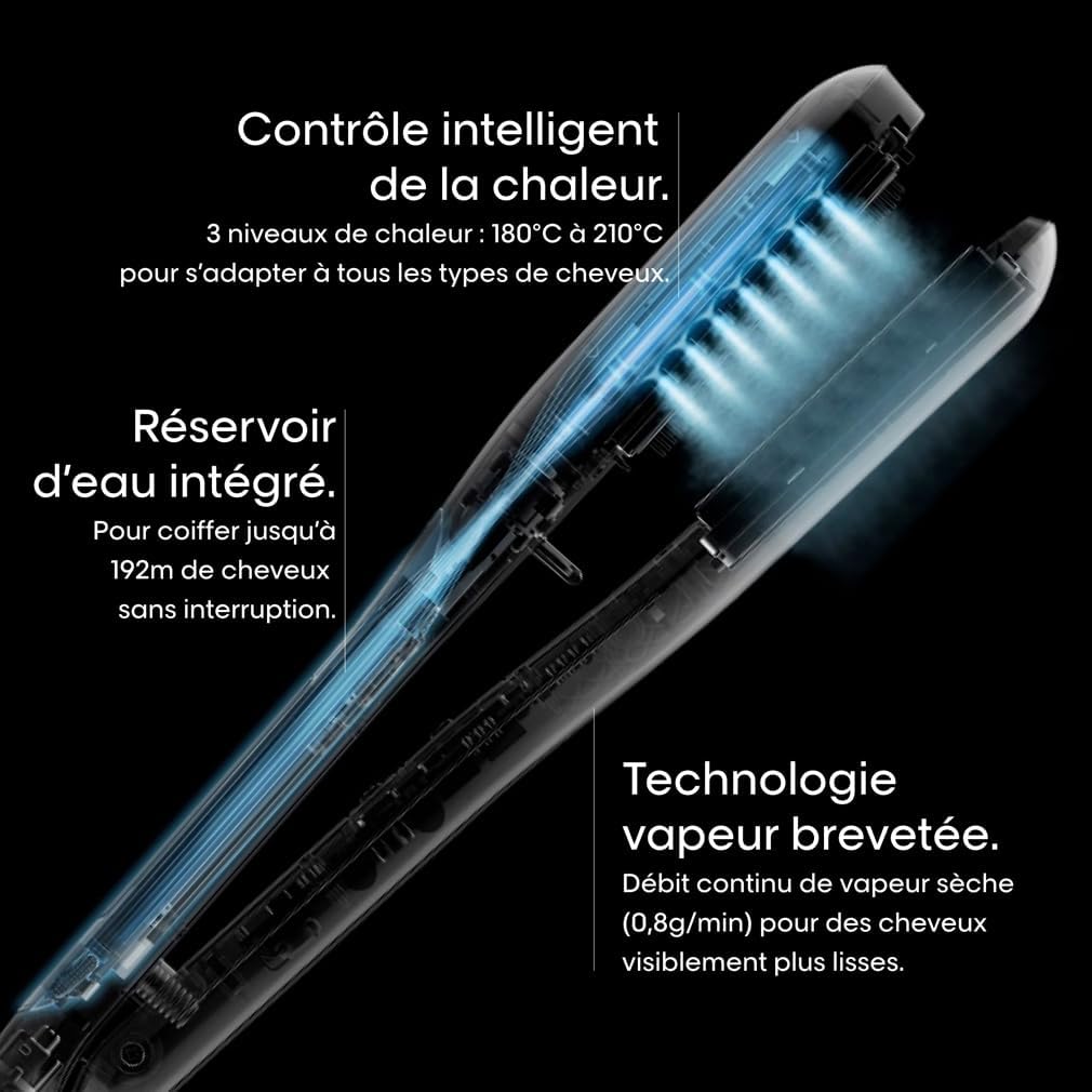 L'Oréal Steampod 3.0 stijltang – detail van bediening en knoppen