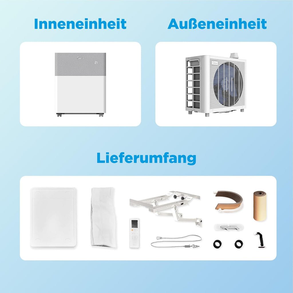 Midea Portasplit mobile Klimaanlage – Produktdetail close-up