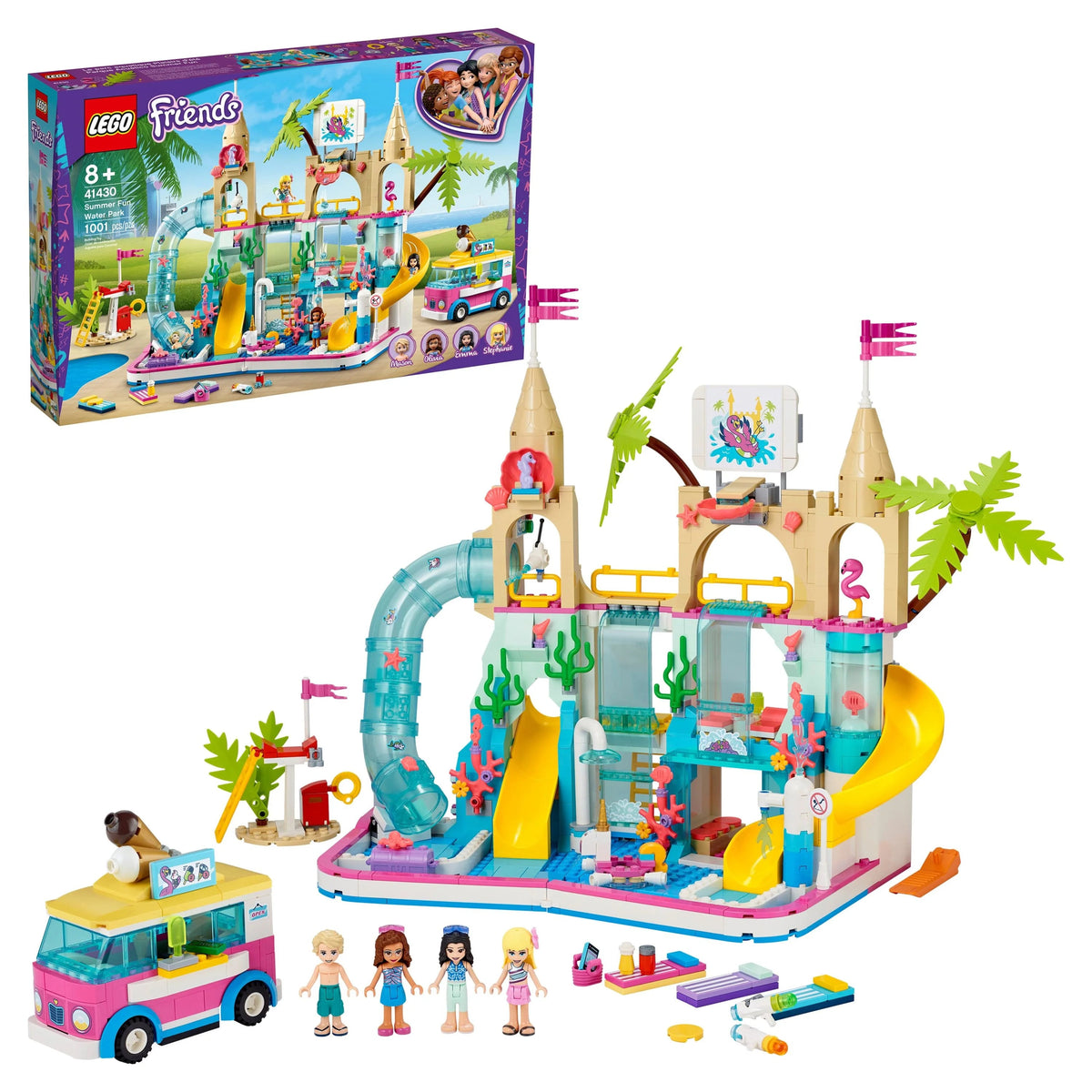 LEGO Friends Zomer Waterpark 41430 met drie glijbanen