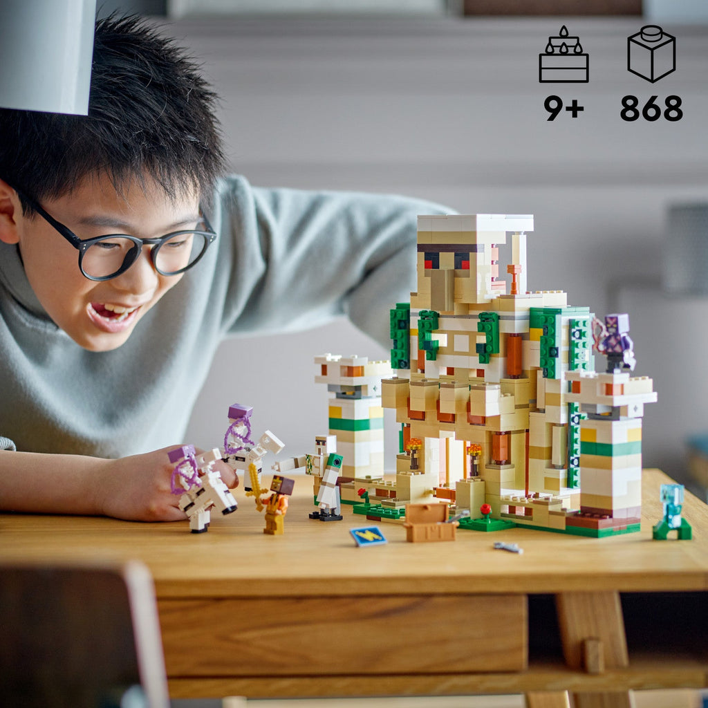 Fort 21250 met de herkenbare Minecraft bouwstijl