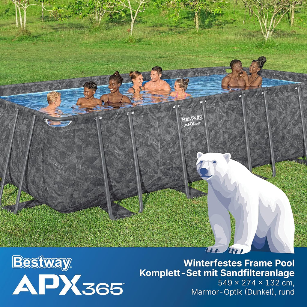 Bestway APX365 Winterfestes Frame Pool Set – Seitenansicht 2/9
