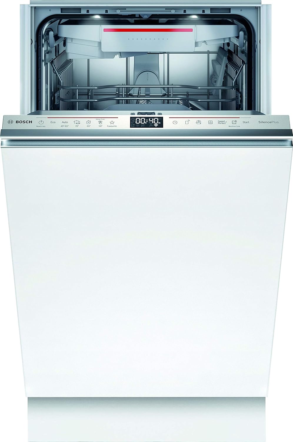 Bosch SPV2IKX10E Serie 2 vollintegrierter Geschirrspüler, 45 cm, AquaStop, Weiß