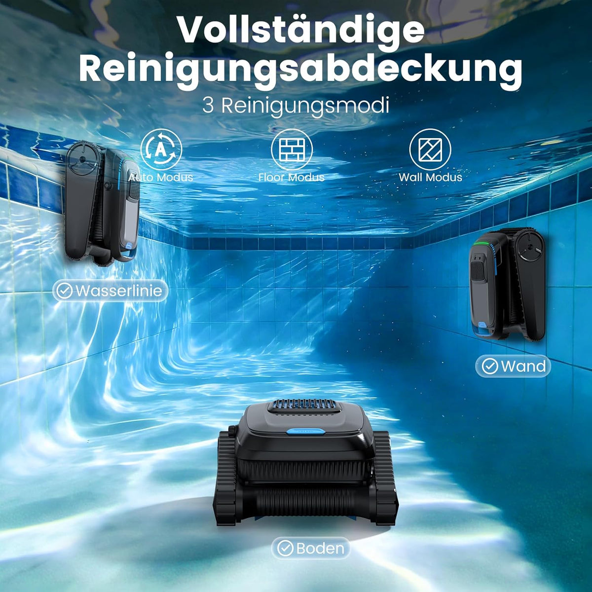 BOTLIFE PC10 Poolroboter Akku – Gesamtansicht
