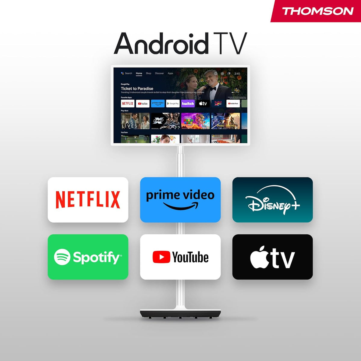 THOMSON Go TV verrijdbaar onderstel met wieltjes