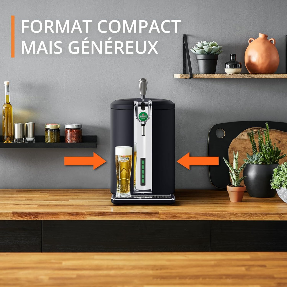 Krups Beertender Compact Ultimate  machine à bière pression  Mousse et température parfaites  F?ts 5 L  YY5603FD