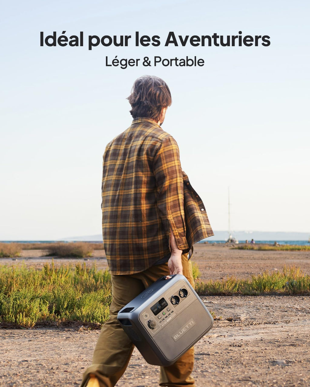 BLUETTI AC180 Générateur électrique Portable, 0-80% en 45 Min, 1152Wh Batterie LiFePO4 avec 2 Sorties CA 1800W (2700W Pic), Station d’énergie Portable pour Camping, Voyages, Panne de Courant