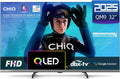 CHIQ L32QM9G 32 Pouces (80 cm) FHD Smart Téléviseur  QLED  HDR10  Google TV  Google Assistant  Tuner Triple  Dolby Audio  DBX-TV  Chromecast intégré  HDMI  USB  sans Cadre en Métal  Noir