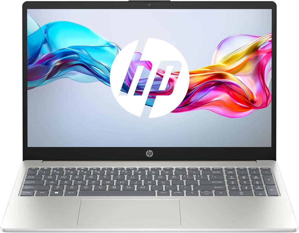 HP 15-fd0004sf Ordinateur Portable 15 6" FHD  PC Portable (Intel Core i3-N305  RAM 8 Go  SSD 512 Go  Intel UHD Graphics  Windows 11)  Laptop Argent  Clavier AZERTY