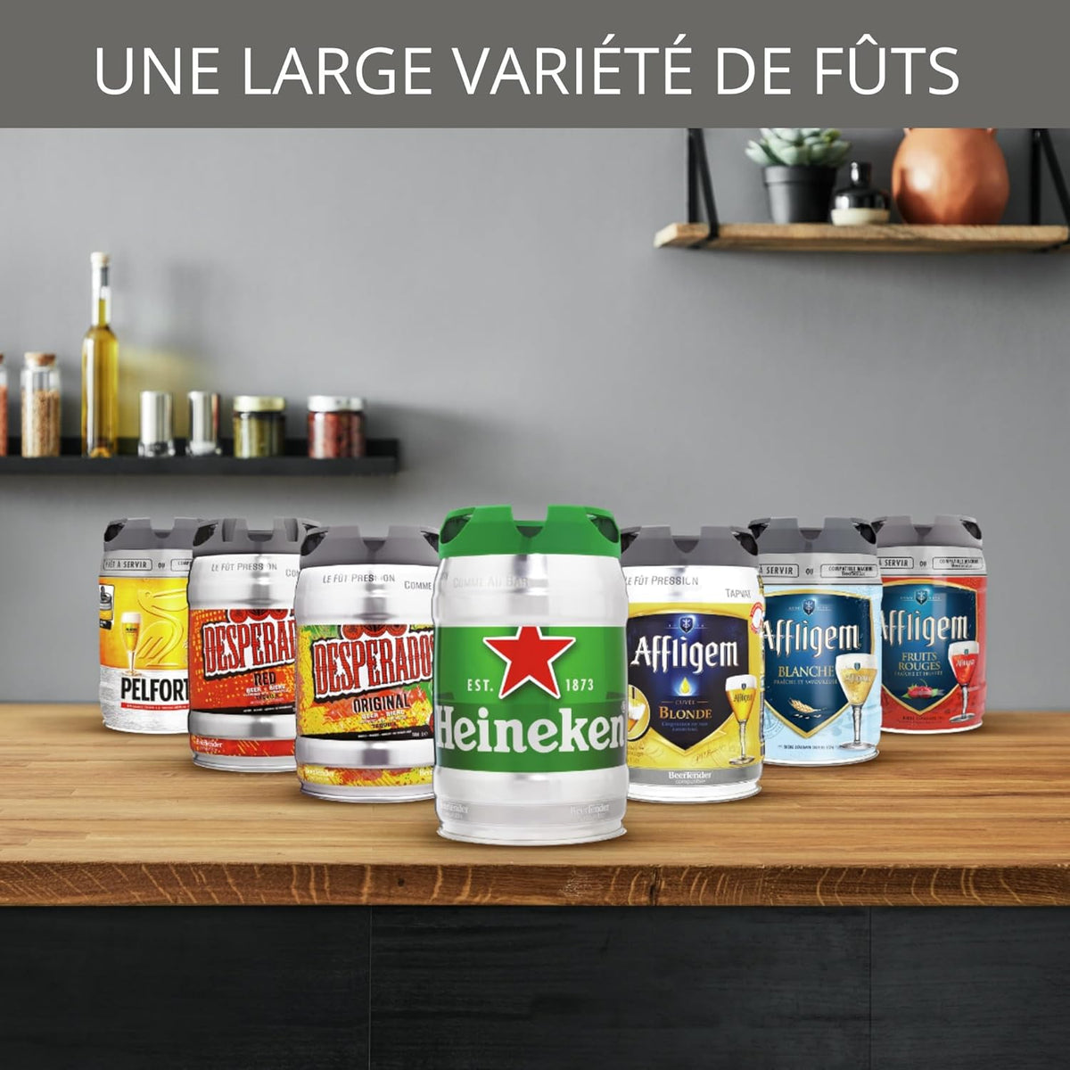 KRUPS BEERTENDER Machine à bière pression, Compatible avec les f?ts de 5 L, Tireuse à bière, Pompe à bière, Indicateur température, Indicateur volume restant VB700800