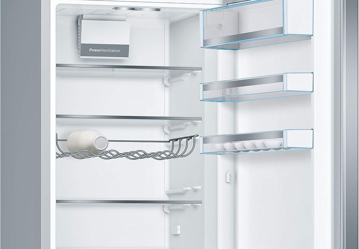 Bosch KGE398IBP - Série 6, Réfrigérateur combiné pose-libre, 201 x 60 cm, Inox anti trace de doigts