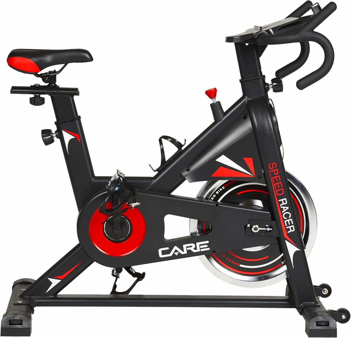 CARE FITNESS - VéLO DE BIKING - Speed racer - velo d'appartement avec écran LCD-Masse d'inertie 22kg-Guidon et selle réglable