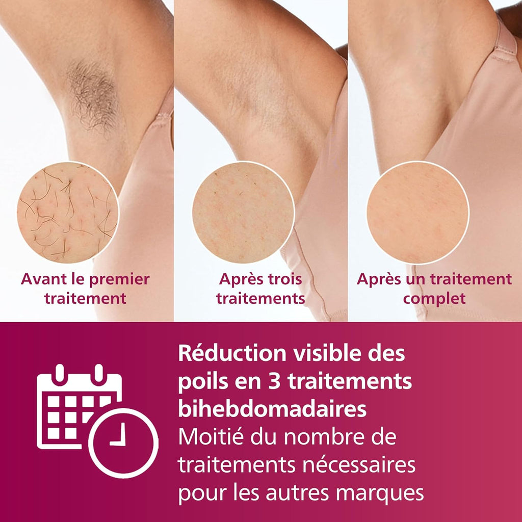 Philips Lumea série 7000, épilateur à lumière pulsée, alternative à l'épilation , avec tondeuse-stylo Satin Compact, 2 embouts pour le corps et le visage, modèle BRI921/00