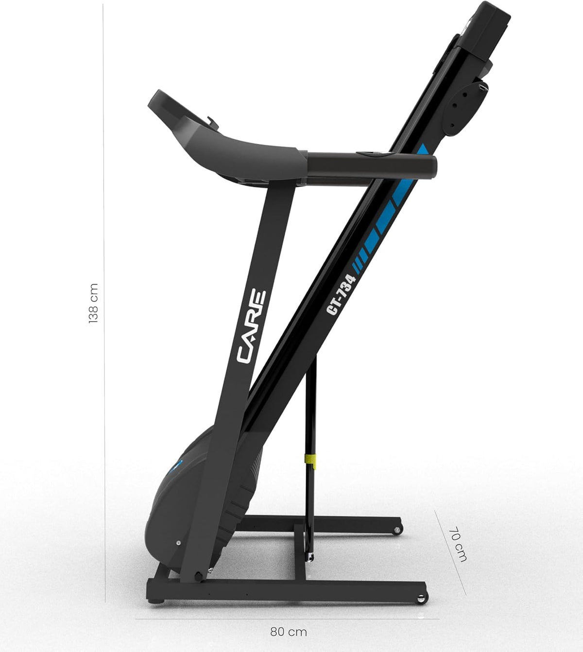 Care Fitness - Tapis de Course connecté -Pliable-Vitesse maximale 14 Km/h- Tapis de Marche électrique Inclinable et Pliable - 12 programmes d’entra?nements -3 inclinaisons