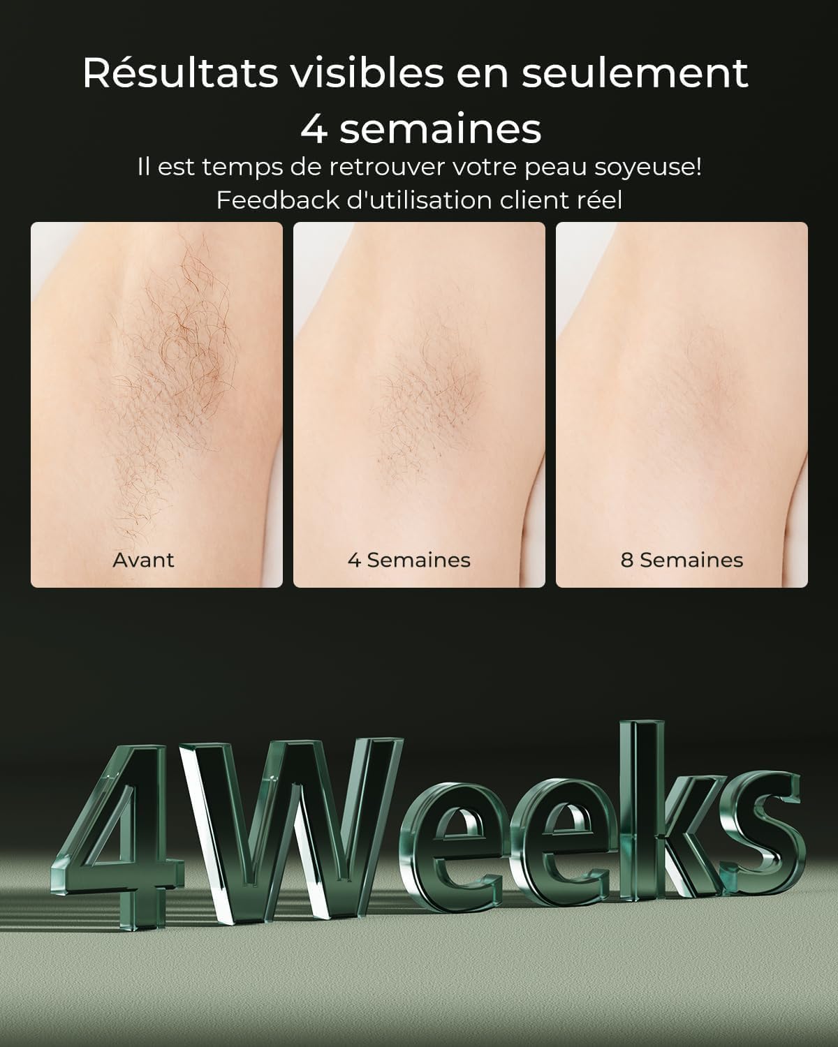 Blissky épilateur Lumière Pulsée avec Technologie Flash Rapide IGBT, IPL épilateur Flash Illimité, 19,8J épilation Lumière Pulsée avec 600nm Feu Rouge pour Corps Visage Bikini, Femme et Homme