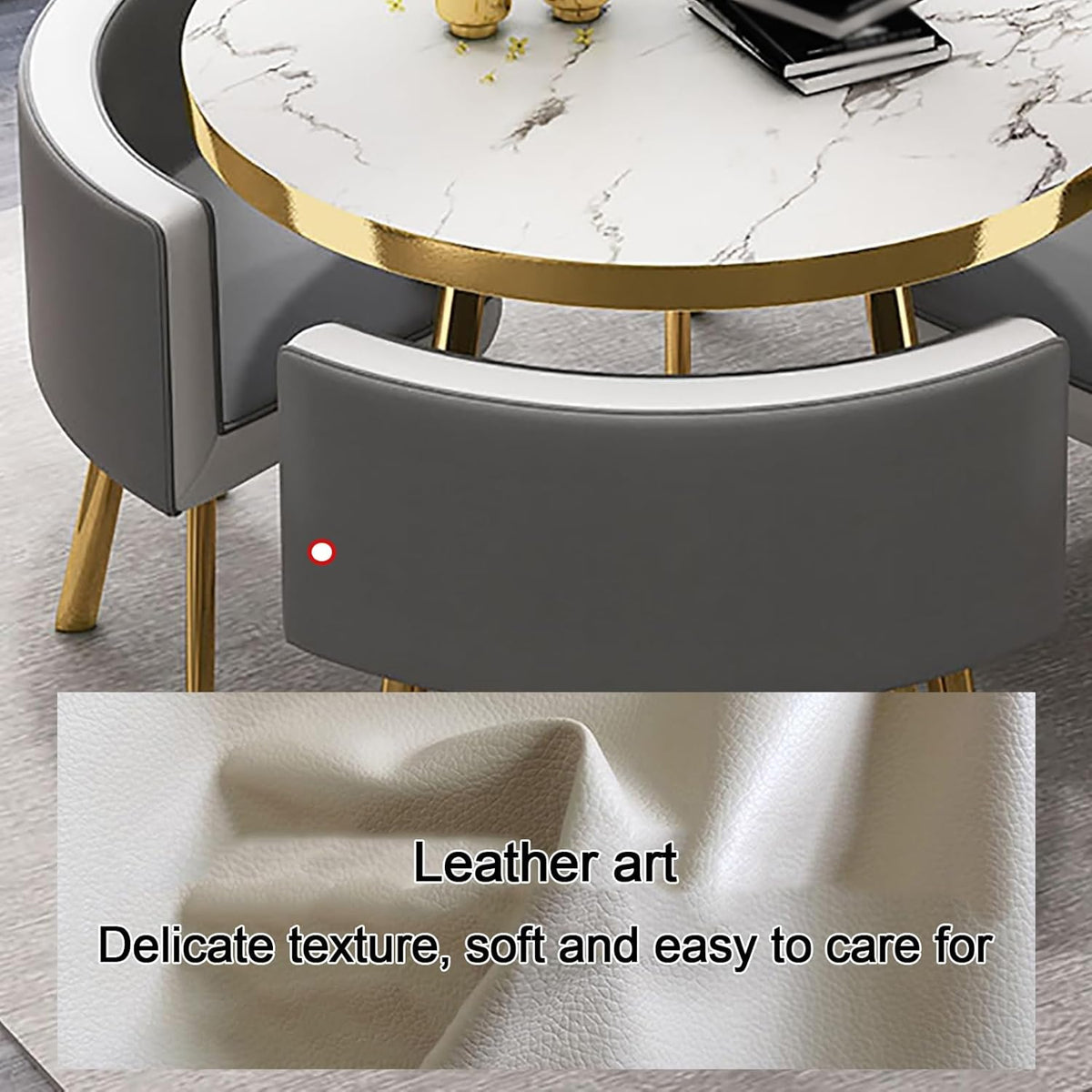 Table à Manger Ronde,Ensemble Table Et Chaise Salle A Manger,Table De Cuisine 4 Personnes,Table Chaise Encastrable,Petites Tables De Salle De Conférence,Table De Bureau Simple,Table Ronde 90 Cm (Size