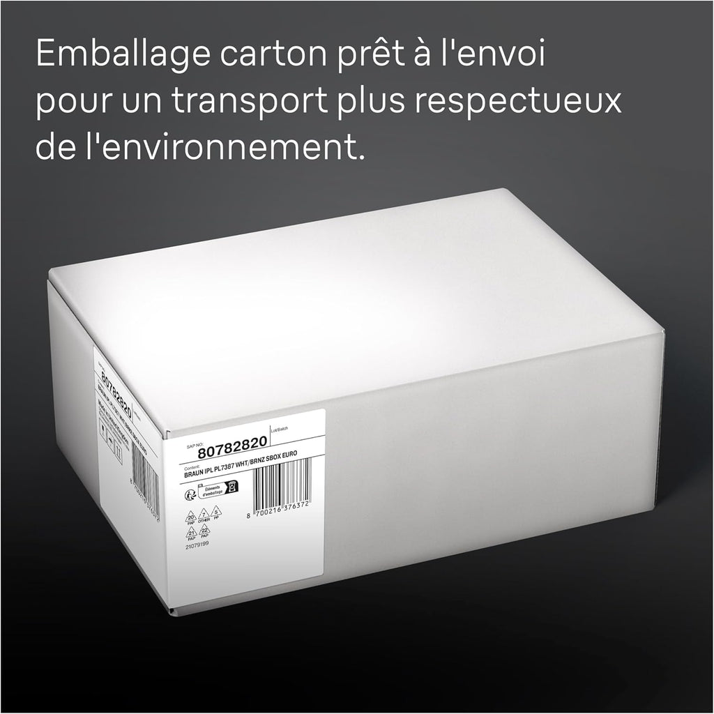 Braun épilateur à Lumière Pulsée Intelligent Skin i·expert PL7387, épilation à Domicile, Alternative Au , Avec Appli, Rasoir Venus, 4 Têtes Intelligentes Pour épiler Jambes, Visage et Plus
