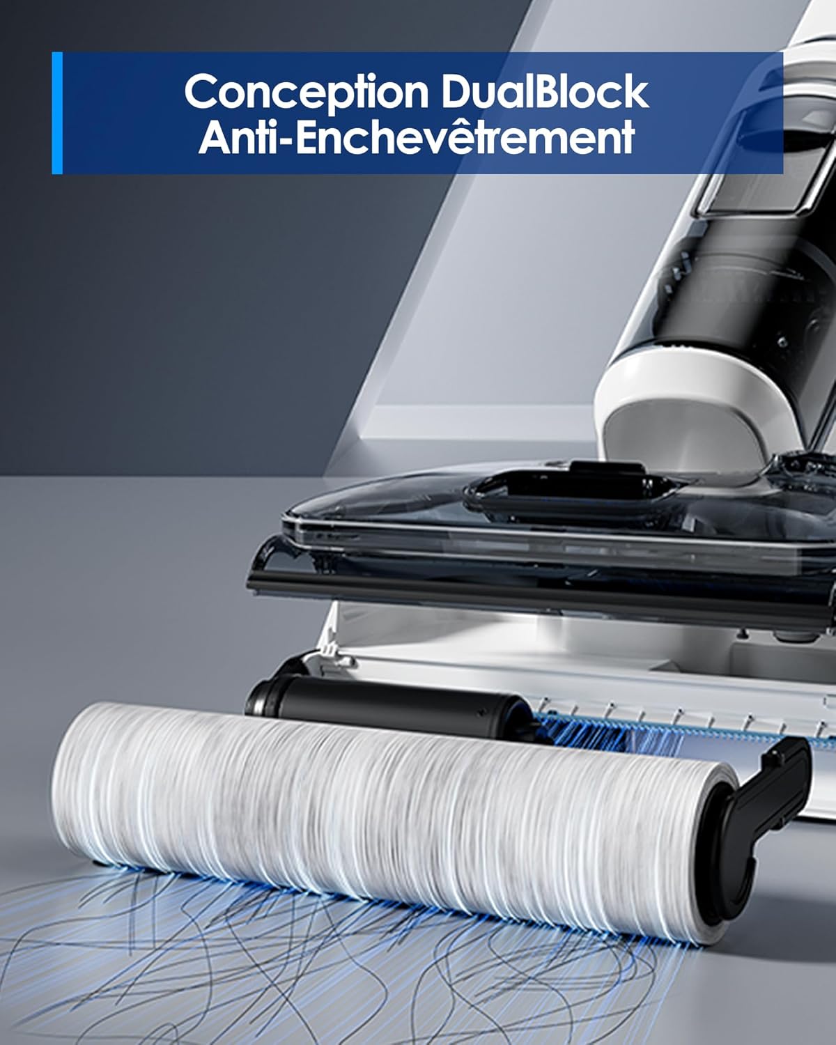 Tineco Aspirateur Balai sans Fil Floor One S6 Stretch Lite Aspirateur Laveur, S’aplatit à 180°, Auto-Nettoyage, Longue Autonomie, Nettoyage des Bords de 2 c?tés