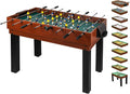 shelfmade Table de Jeux Multifonction, Baby Foot Enfant, Mini Baby Foot Bois, Billard Convertible, Mini Table de Ping Pong - Table multijeux Adulte - 10 Jeux en 1
