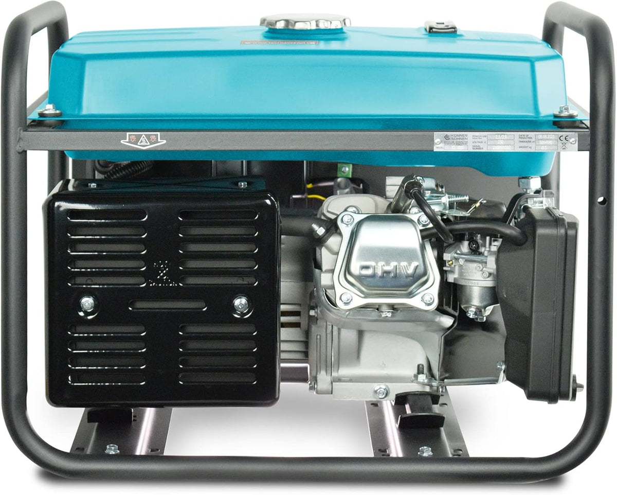 Groupe électrogène à essence KS 3000 puissance max 3000 W, prises Schuko 2x16A (230 V), EURO-V, régulateur de tension automatique (AVR),moteur électrique enroulement 100% cuivre,generateur de courant