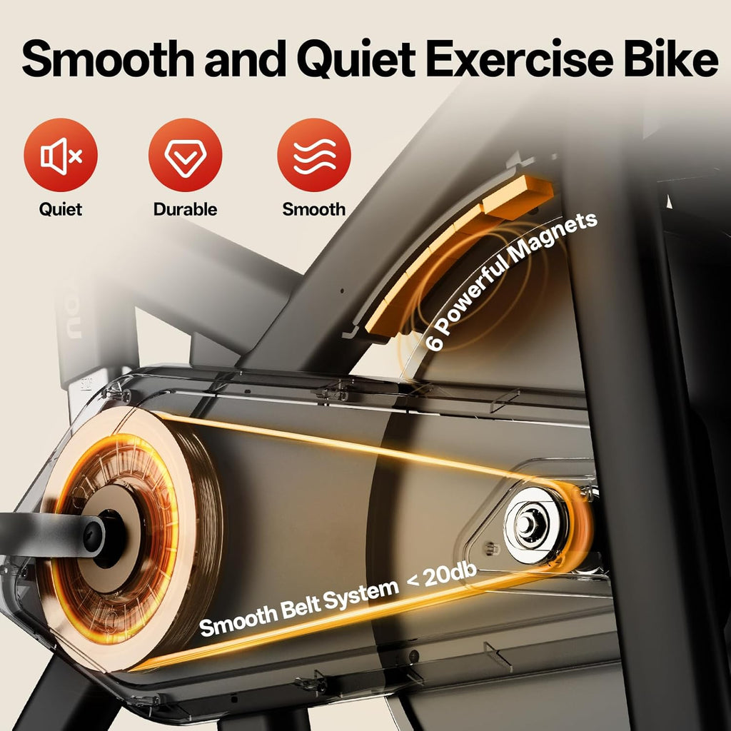 Pasyou VéLo D'Appartement Avec RéSistance MagnéTique, VéLo De Fitness, Entra?Nement Cardio En Salle Velo Spinning, Stationnaires à La Maison Avec Moniteur, Support De Tablette