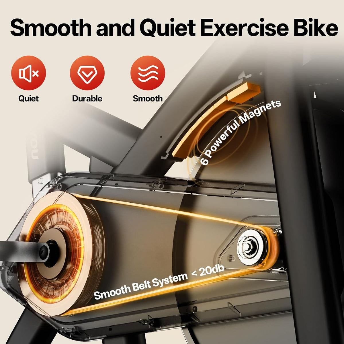 Pasyou VéLo D'Appartement Avec RéSistance MagnéTique, VéLo De Fitness, Entra?Nement Cardio En Salle Velo Spinning, Stationnaires à La Maison Avec Moniteur, Support De Tablette